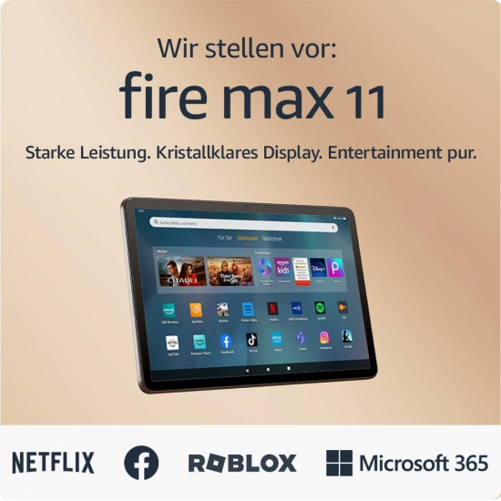 Amazon Fire Max 11 Tablet (4 + 128 GB) - Grau