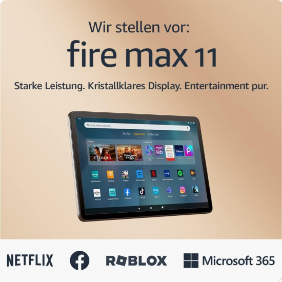 Amazon Fire Max 11 Tablet (4 + 64 GB) - Grau