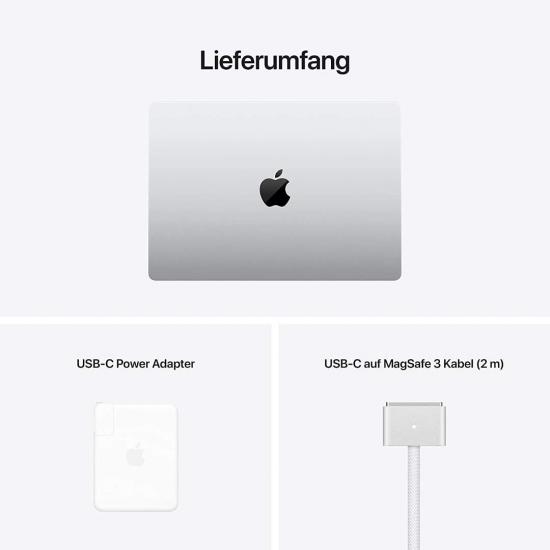 Apple MacBook Pro (2021, 16 Zoll, M1 Max, 32GB+1TB) - Silber