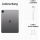 Apple iPad Pro 12,9 Zoll 6. Generation (2022, M2, Wi-Fi + Cellular, 256 GB) – Space Grau