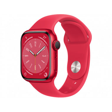 Apple Watch Series 8 41 mm (GPS) (PRODUCT)RED Aluminiumgehäuse mit S/M (PRODUCT)RED Sportarmband
