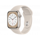 Apple Watch Series 8 41 mm (GPS) Polarstern Aluminiumgehäuse mit S/M Polarstern Sportarmband