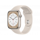 Apple Watch Series 8 45 mm (GPS) Polarstern Aluminiumgehäuse mit S/M Polarstern Sportarmband