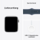 Apple Watch SE 2023 2. Generation (GPS, 40 mm) - Silber Aluminiumgehäuse mit Sturmblau Sportarmband M/L