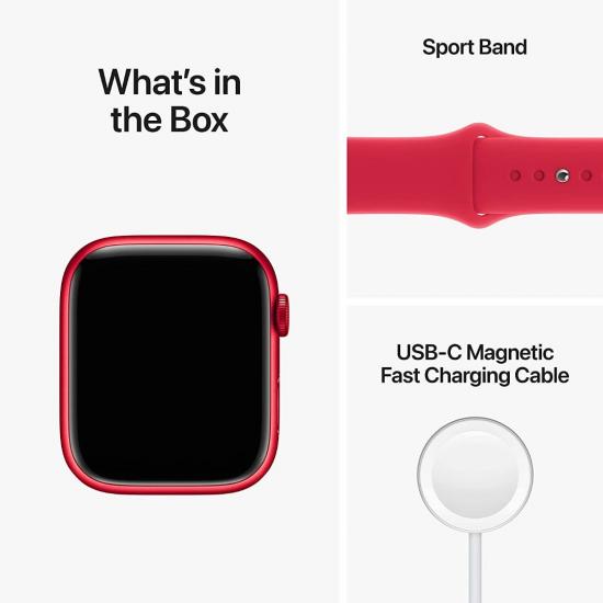 Apple Watch Series 8 41 mm (GPS) (PRODUCT)RED Aluminiumgehäuse mit S/M (PRODUCT)RED Sportarmband