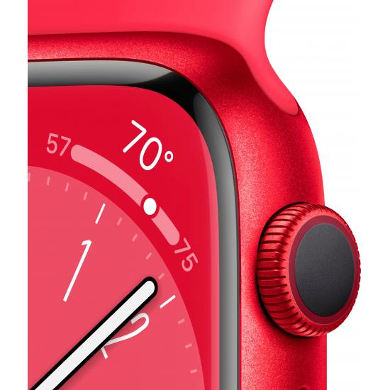 Apple Watch Series 8 45 mm (GPS) (PRODUCT)RED Aluminiumgehäuse mit M/L (PRODUCT)RED Sportarmband