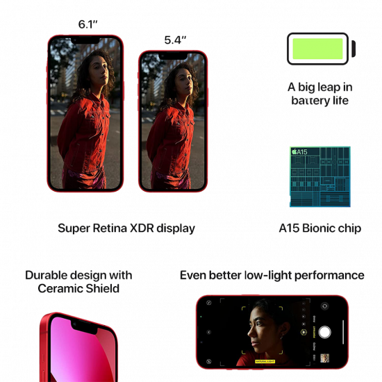 Apple iPhone 13 Mini (128GB) - (PRODUCT)RED