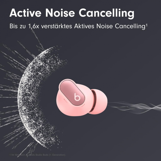 Beats Studio Buds + (2023) Komplett kabellose Noise Cancelling In-Ear Kopfhörer - Rosa