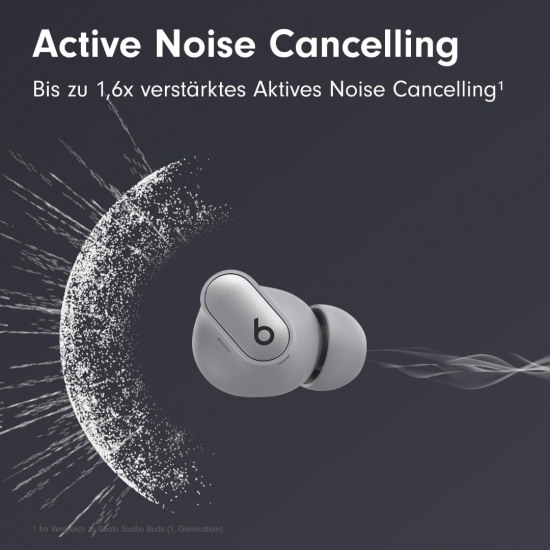 Beats Studio Buds + (2023) Komplett kabellose Noise Cancelling In-Ear Kopfhörer - Silber