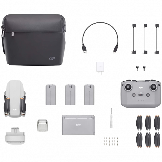 DJI Mini 2 Fly More Combo Drohne Hellgrau