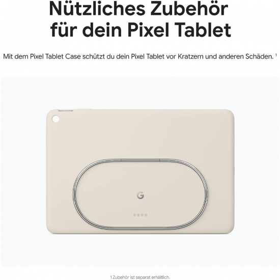 Google Pixel Tablet mit Ladedock mit Lautsprecher (8+128 GB) - Porzellan