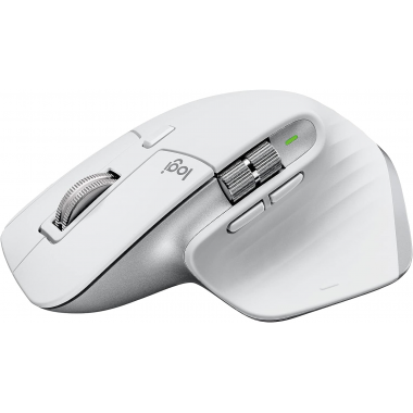 Logitech MX Master 3S für Mac - Ultraschnell scrollende Bluetooth-Maus (Hellgrau)