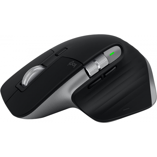 Logitech MX Master 3S für Mac - Kabellose Bluetooth-Maus mit ultraschnellem Scrollen (Dunkelgrau)