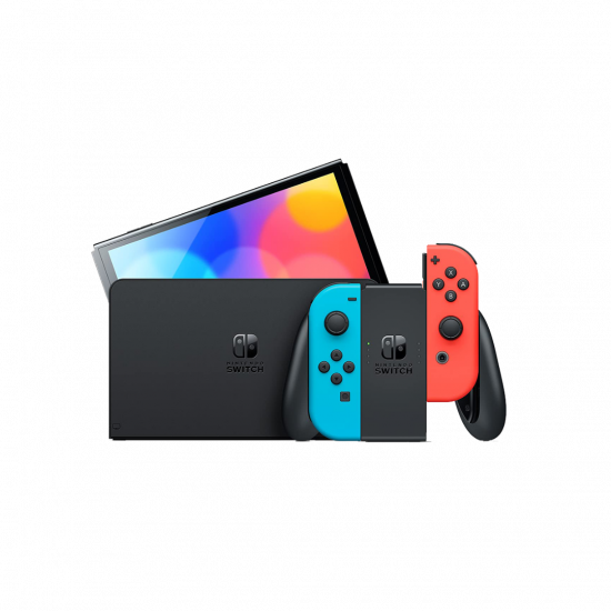 Nintendo Switch (OLED-Modell) Neon-Rot/Neon-Blau