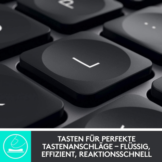 Logitech MX Keys Kabellose Tastatur - Schwarz