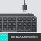 Logitech MX Keys Kabellose Tastatur - Schwarz