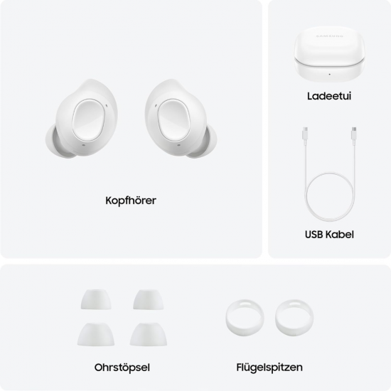 Samsung Galaxy Buds FE Kabellose Bluetooth-Ohrhörer - Weiß