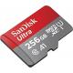 SanDisk Ultra microSDXC UHS-I Speicherkarte 256 GB + Adapter (A1, Klasse 10, U1, 120 MB/s Übertragung)