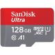 SanDisk Ultra microSDXC UHS-I Speicherkarte 128 GB + Adapter (A1, Class 10, U1, Full HD-Videos, bis zu 120 MB/s Lesegeschwindigkeit)