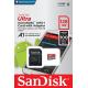 SanDisk Ultra microSDXC UHS-I Speicherkarte 128 GB + Adapter (A1, Class 10, U1, Full HD-Videos, bis zu 120 MB/s Lesegeschwindigkeit)