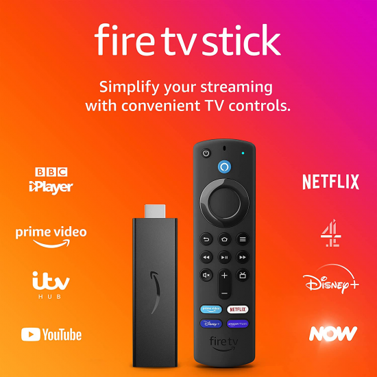 Amazon Fire TV Stick mit Alexa-Sprachfernbedienung 2021 (mit TV-Steuerungstasten)