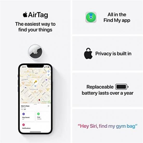 Neu Apple AirTag 4er Pack, Bluetooth Item Finder und Key Finder