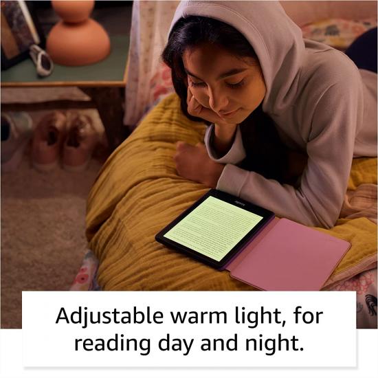Amazon Kindle Paperwhite Kids Edition (11. Generation, Wi-Fi, 8 GB) 6" E-Reader mit Cover – Schwarz