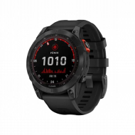 Garmin Fenix 7 Solar Edition (47 mm) – Schiefergrau mit schwarzem Band