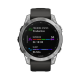 Garmin Fenix 7 Standard Edition (47 mm) – Silber mit Graphitband