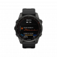 Garmin Fenix 7S Sapphire Solar Edition (42 mm) – kohlenstoffgraues DLC-Titan mit schwarzem Band