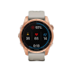 Garmin Fenix 7S Solar Edition (42 mm) – Roségold mit hellem Sandband