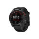 Garmin Fenix 7S Solar Edition (42 mm) – Schiefergrau mit schwarzem Band