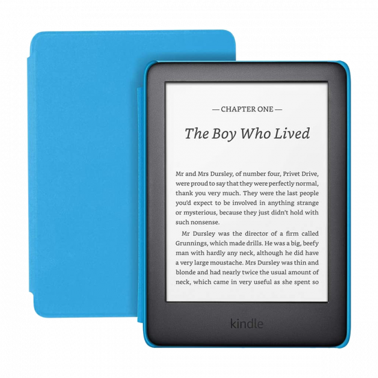 Amazon Kindle Kids Edition (10. Generation, Wi-Fi, 8 GB) 6" E-Reader mit Cover – Blau