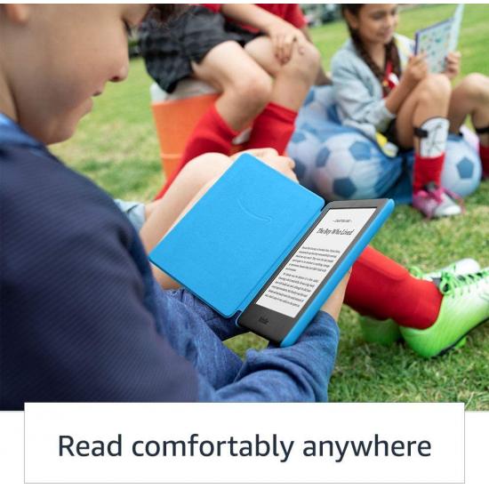 Amazon Kindle Kids Edition (10. Generation, Wi-Fi, 8 GB) 6" E-Reader mit Cover – Blau