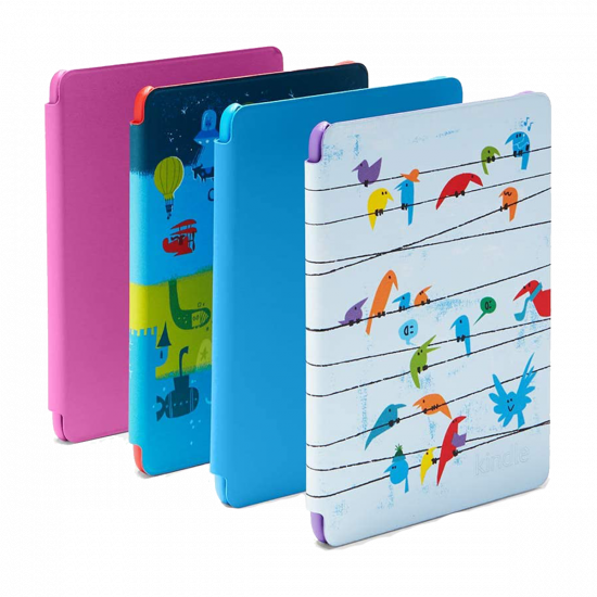 Amazon Kindle Kids Edition (10. Generation, Wi-Fi, 8 GB) 6" E-Reader mit Cover - Regenbogenvogel