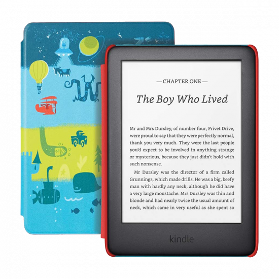 Amazon Kindle Kids Edition (10. Generation, Wi-Fi, 8 GB) 6" E-Reader mit Cover - Raumstation