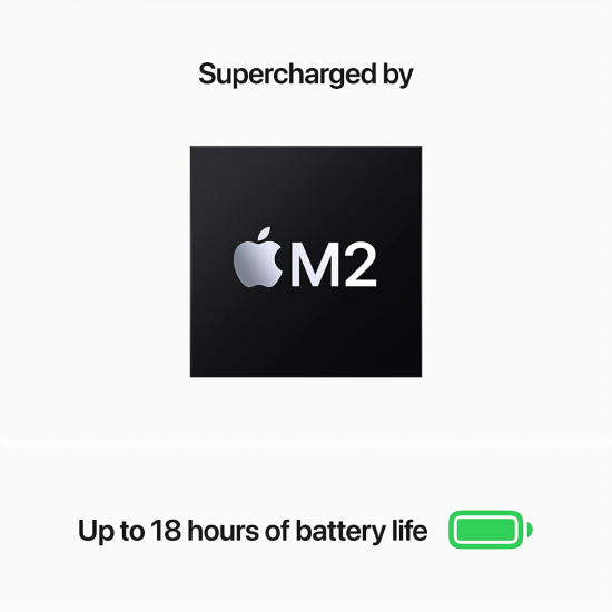Apple MacBook Air 2022 (13,6 Zoll, M2, 256 GB) – Mitternacht