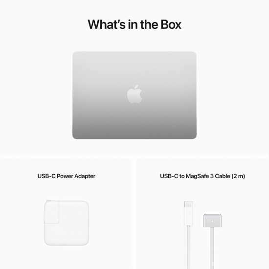 Apple MacBook Air 2022 (13,6 Zoll, M2, 512 GB) – Silber