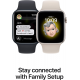 Apple Watch SE 2022 2. Generation (GPS, 40 mm) – Midnight Aluminiumgehäuse mit S/M Midnight Sportarmband