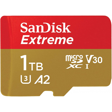 SanDisk Extreme 1 TB microSDXC-Speicherkarte (A2, Klasse 10, UHH-I, U3, V30)