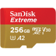 SanDisk Extreme 256 GB microSDXC-Speicherkarte (A2, Klasse 10, UHH-I, U3, V30)