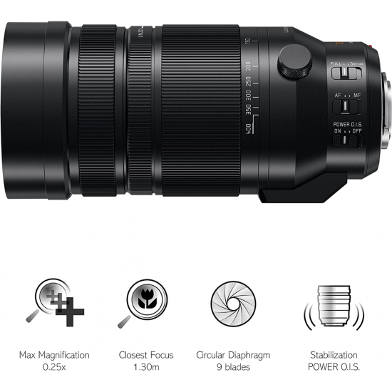 Panasonic LUMIX 100–400 mm f/4–6,3 OIS Leica DG Vario-Elmar-Objektiv