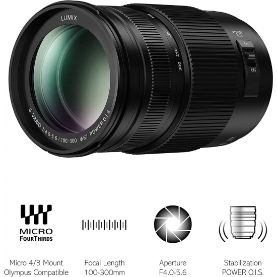 Panasonic Lumix G Vario Ultra 100-300mm f/4-5.6 II POWER O.I.S. Linse