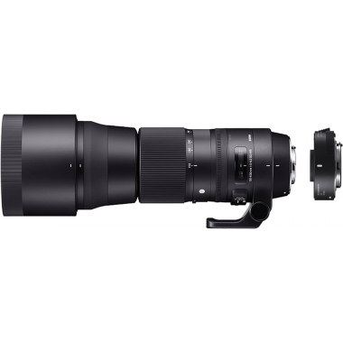 Sigma 150–600 mm f/5–6,3 DG OS HSM Contemporary Objektiv mit TC-1401 Konverter-Kit für Nikon-Kamera