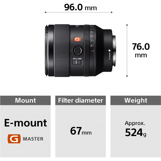 Sony FE 35 mm F/1.4 GM-Objektiv