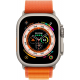 Apple Watch Ultra (GPS + Cellular, 49 mm) Smartwatch-Titangehäuse mit Orange Alpine Loop - S