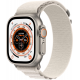 Apple Watch Ultra (GPS + Cellular, 49 mm) Smartwatch-Titangehäuse mit Polarstern Alpine Loop - S