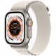 Apple Watch Ultra (GPS + Cellular, 49 mm) Smartwatch-Titangehäuse mit Polarstern Alpine Loop - M