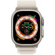 Apple Watch Ultra (GPS + Cellular, 49 mm) Smartwatch-Titangehäuse mit Polarstern Alpine Loop - M