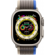 Apple Watch Ultra (GPS + Cellular, 49 mm) Smartwatch-Titangehäuse Trail Loop Blau/Grau - M/L